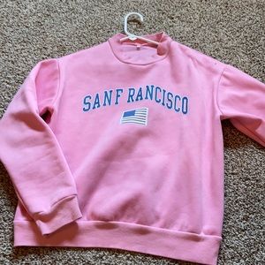Hot pink San Francisco crewneck